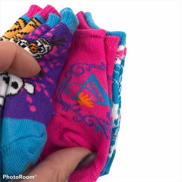 Brand new Pack of 5 Pairs of Girls‎ Frozen Socks - Picture 8 of 10